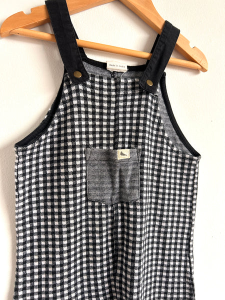 Turtledove Black and White Overalls • 2-3 years