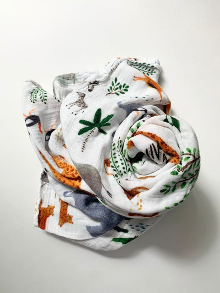 LouLou Lollipop Animals Swaddle