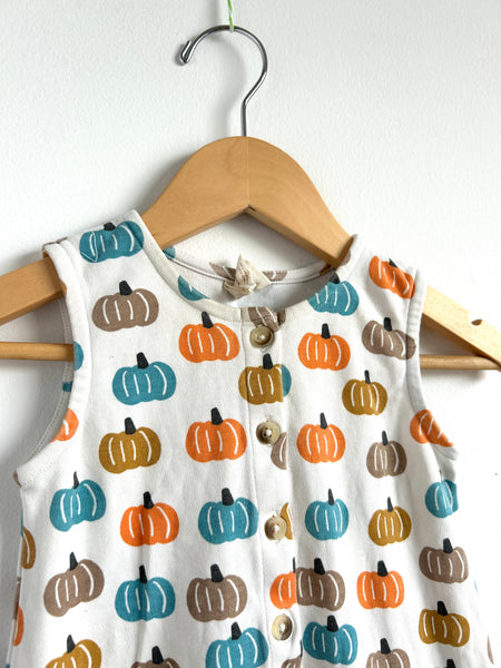 Siix Cotton Tank Romper with Pumpkins • 12-18 months
