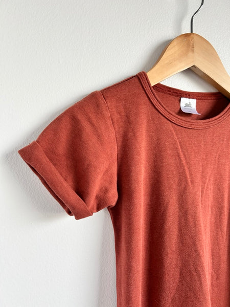 Little and Lively Rust Brown T-Shirt Dress • 3-4 years