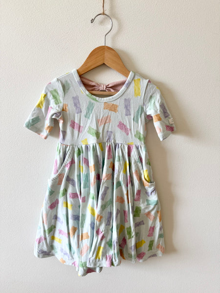 LouLou Lollipop Gummy Bear Blue Dress • 2-3 years
