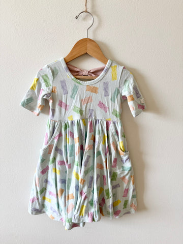 LouLou Lollipop Gummy Bear Blue Dress • 2-3 years