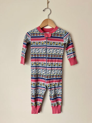 Hanna Andersson x Peanuts Snoopy Fairisle Romper • 6-12 months