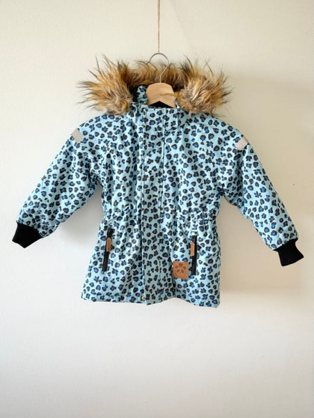 Mini Rodini Leopard Winter Parka Jacket • 3-5 years