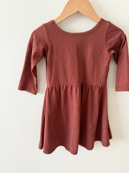 NEW Jax and Lennon Brown/Red Dress • 2-3 years