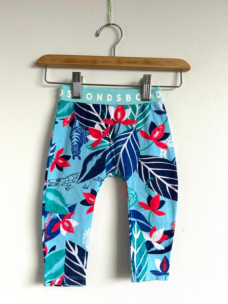 Bonds Blue Tiger Leggings • 6-12 months