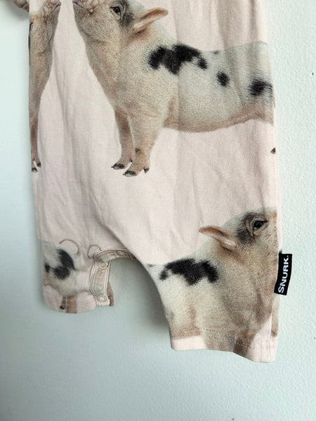 Snurk Pigs Shorty Romper • 6-12 months