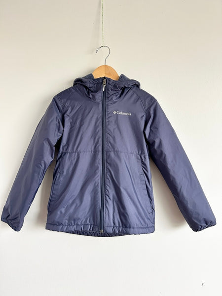 Columbia Cozy Lined Blue Rainjacket • 7-8 years (small)