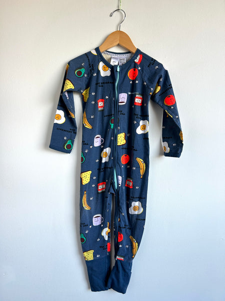 Bonds Breakfast Zip Romper • 3 years