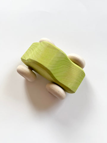 Green Wooden Toy Car