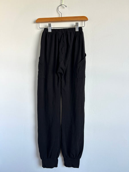 Plaid and Paisley Black Joggers • 9-10 years