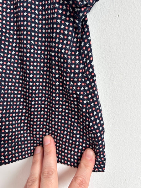 Gap Short Sleeve Collared Blouse with Stars • 18-24 months