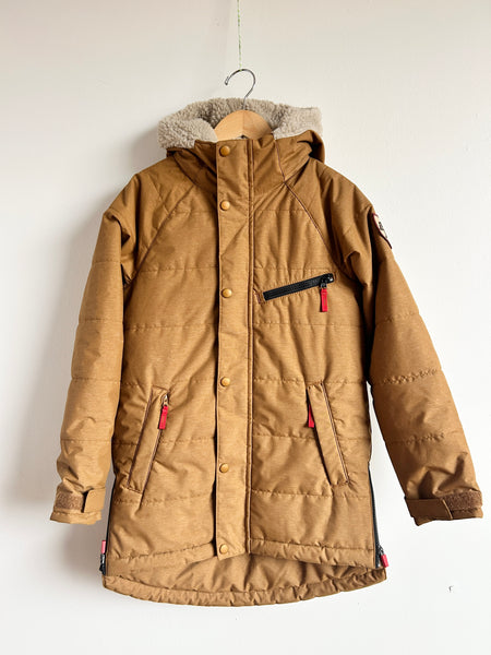 LL Bean Long Brown Sherpa Lined Parka • 8 years