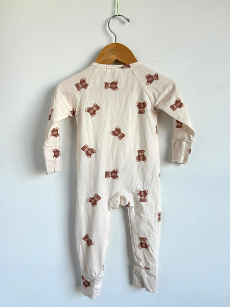 Little and Fern Teddy Bear Romper • 3-6+ months