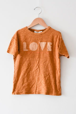 Zara Love Graphic Tshirt • 4-5 years