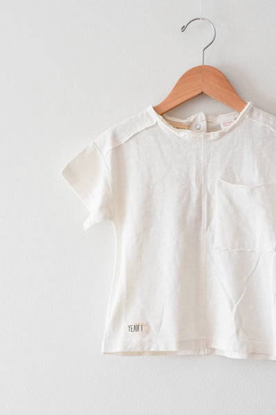 NEW Zara Pocket Tshirt • 9-12 months