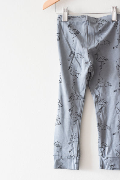 Little and Lively Animal Sketch Leggings  • 6-9 months