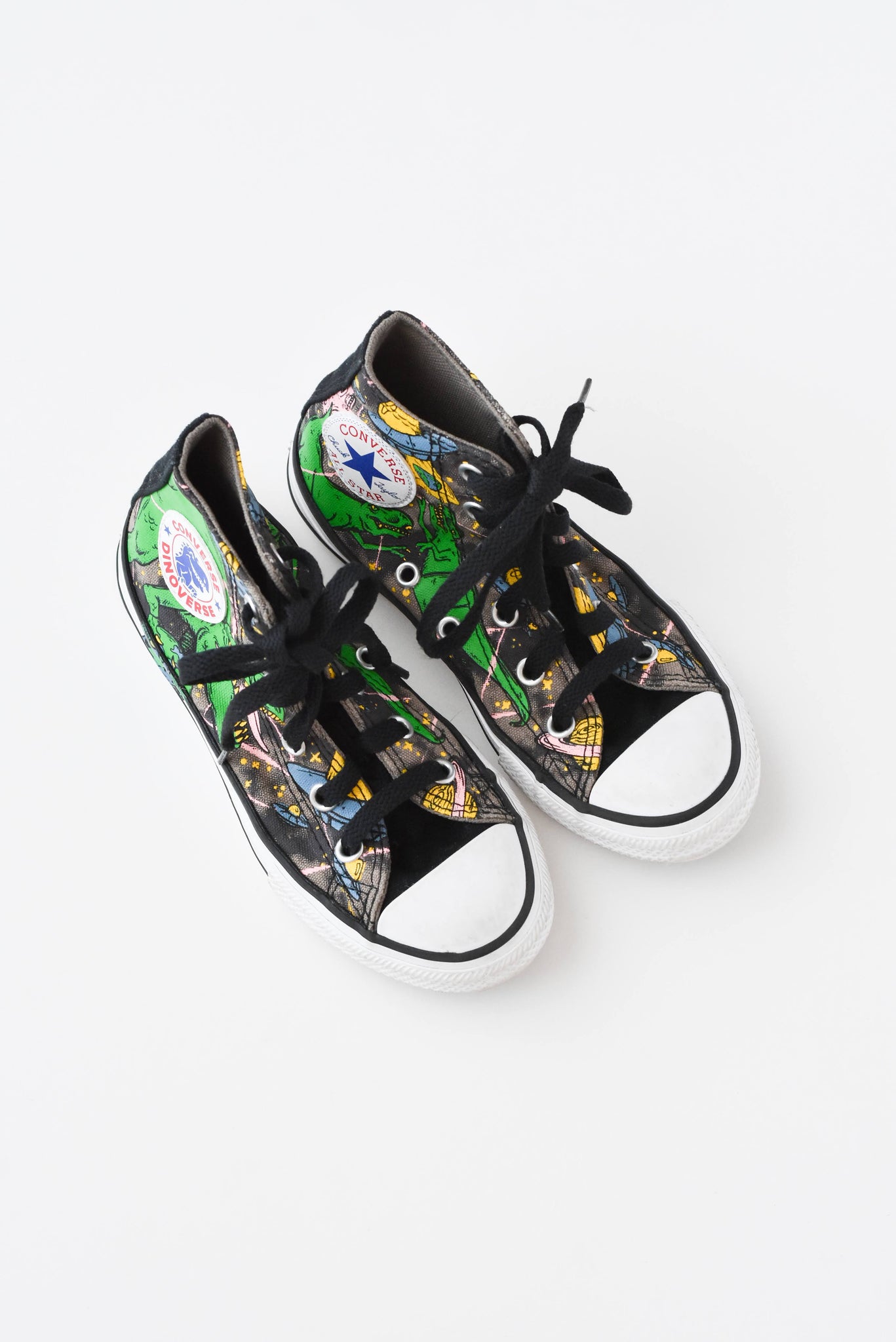 Dinosaur Converse Shoes • 11.5c