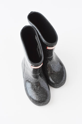 Sparkly Hunter Boots • 8c