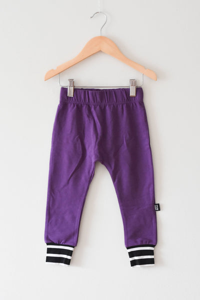 Whistle and Flute Purple Joggers • 12-18 months