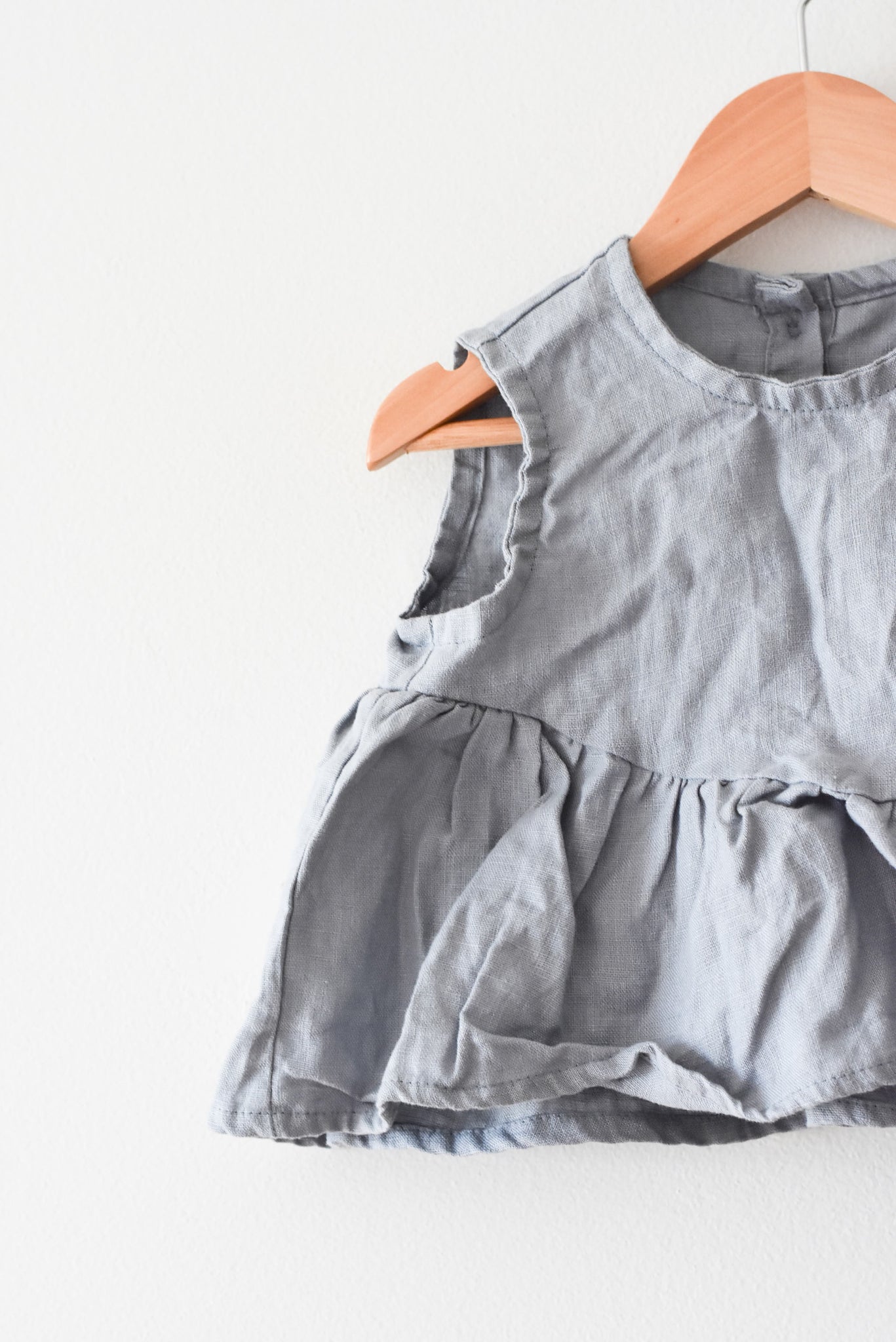 Little Deer Handmade Linen Peplum • 12-18 months