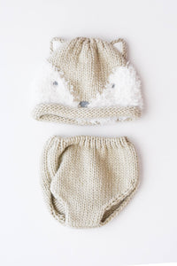 Fox Knit Bloomer Set • 0-3 months
