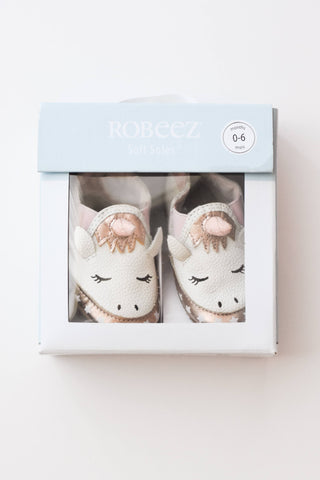 NEW Robeez Unicorn Crib Slippers • 0-6 months
