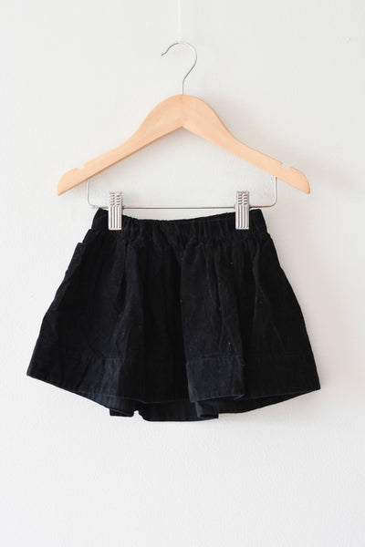 Corduroy skirt elastic outlet waist