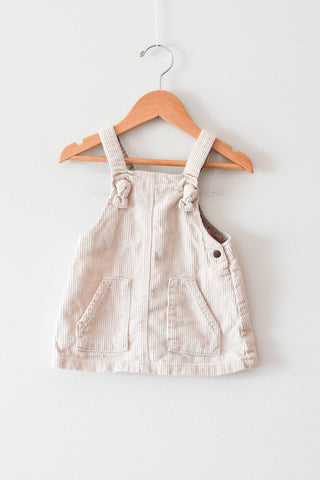 Zara Corduroy Overall Dress • 9-12 months