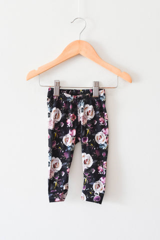 NEW Little and Lively Watercolour Floral Leggings • 3-6 months