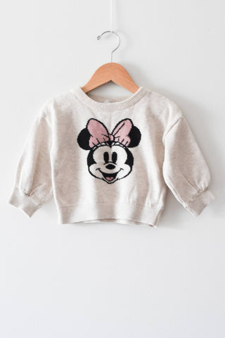 Gap x Disney Minnie Mouse Knit Sweater • 18-24 months