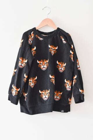 Whistle & Flute Tiger Crew Neck • 11-12 years