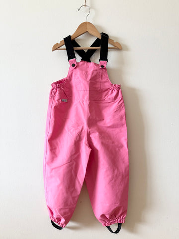 Jan and Jul Pink Overall Rainpants • 3-4 years