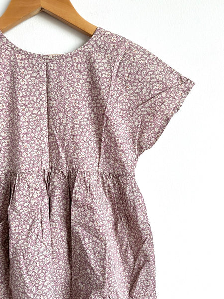 Petits Vilains Tiny Purple Floral Dress • 4-5 years