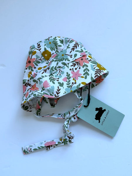 NEW Little and Lively Floral Bonnet • 0-6 months (baby)