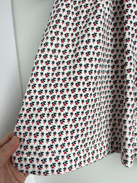 Petit Bateau Blue and Red Short Sleeve Sweatshirt Dress • 1-3 years