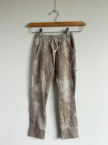 Jax and Lennon Elastic Waist Tie Dye Brown Joggers • 4-5 years