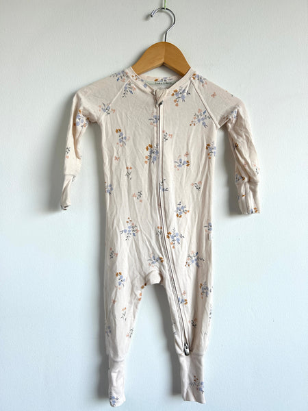LouLou Lollipop Autumn Floral Sleeper • 12-18 months