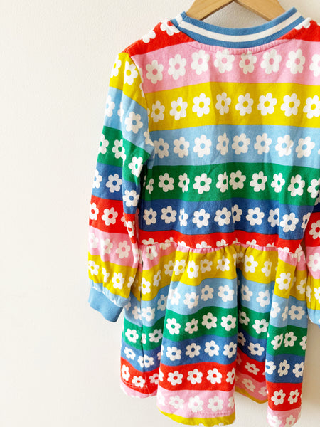 Mini Boden Rainbow Daisy Dress • 5-6 years