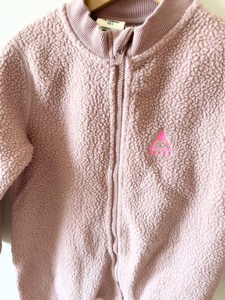 Bonds Fuzzy Sherpa Zip Romper • 18-24 months