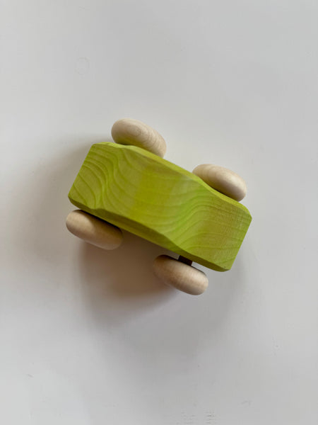 Green Wooden Toy Car