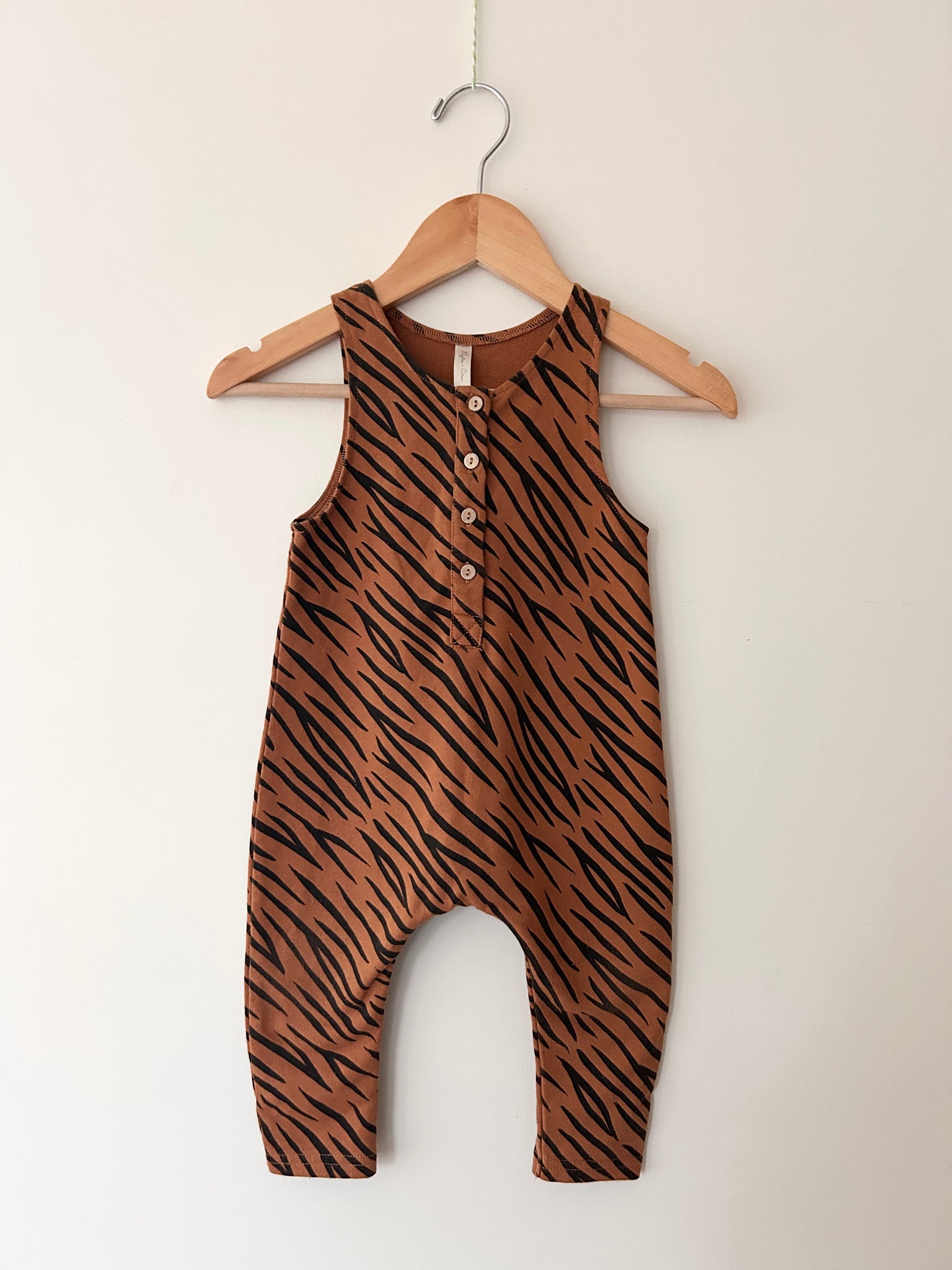 Rylee and Cru Tiger Tank Romper • 6-12 months *