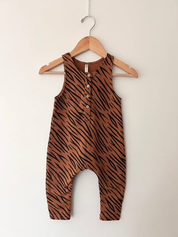 Rylee and Cru Tiger Tank Romper • 6-12 months *