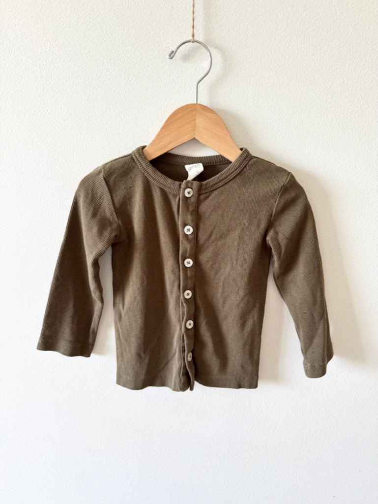 Kate Quinn Ribbed Button Cardigan • 2 years