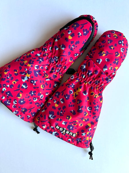 NEW Burton Long Snow Mittens Pink • 3-4 years