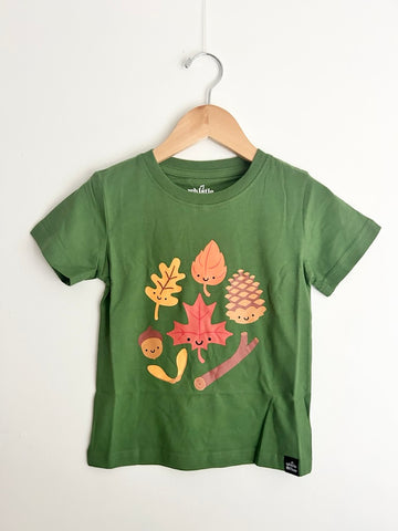 NEW Whistle and Flute Fall Leaves T-Shirt • 3-4 years