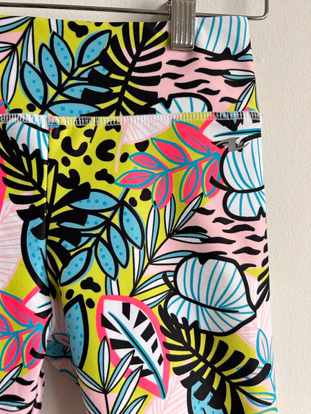 Athletic Works Neon Floral Long Shorts • 10-12 years