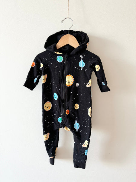 Whistle and Flute Space Hooded Romper • 6-12 months