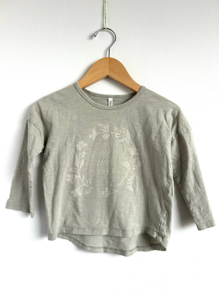 Rylee and Cru Follow Your Heart 3/4 Length Sleeve Top • 2-3 years