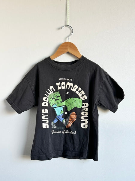 Zara Minecraft Zombies Grey T-Shirt • 6-7 years